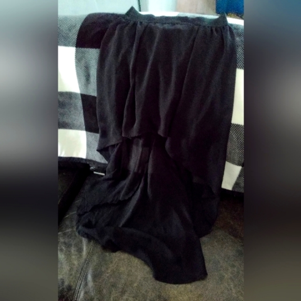 No Boundaries Women's or Juniors Sheer Black Skirt